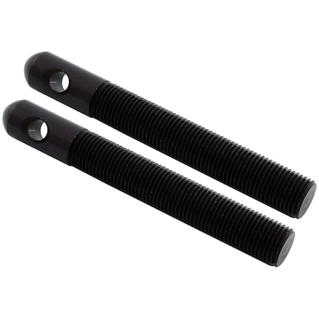 Allstar Performance 0.5 in. Dia. Replacement Aluminum Hood Pins; Black, 2PK ALL18511
